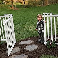 Zippity Outdoor Products ZP19038 Fence, Baskenridge Gate, White