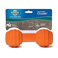 PetSafe Sportsmen Chuckle Interactive Dog Toy with Noise Maker - Use with Food or Treats