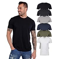 INTO THE AM Mens T Shirt Packs - Short Sleeve Crew Neck Soft Fitted Tees S - 4XL Fresh Classic Tshirts