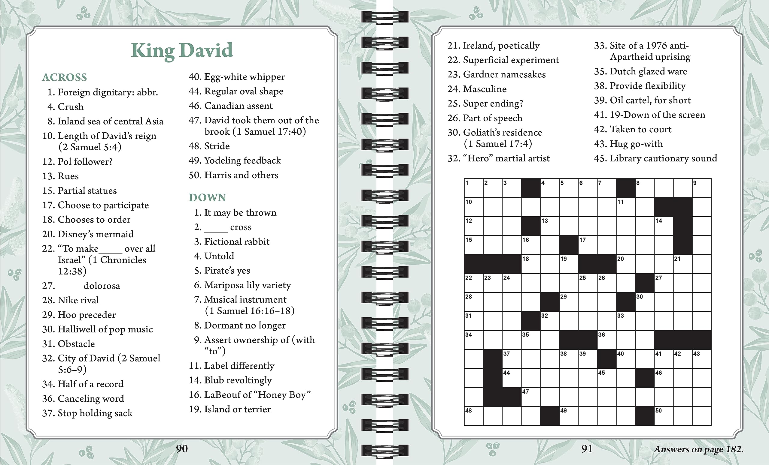 Brain Games - Bible Crossword Puzzles: Prayers, Parables & Prophets - Large Print