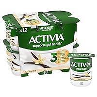 Vanilla Probiotic Yogurt, Delicious Lowfat Yogurt Cups to Help Support Gut Health, 12 Ct, 4 OZ