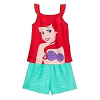 Disney Ariel Short Sleep Set for Girls – The Little Mermaid, Size 2