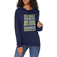 STAR WARS Xmas Time Women's Cowl Neck Long Sleeve Knit Top