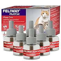 FELIWAY MultiCat Calming Pheromone, 30 Day Refill - 6 Pack