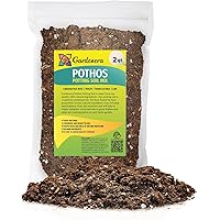 Premium Pothos Potting Soil Mix - Air Cleaning Plant Potting Mix, Soil Mix for Pothos, Parlor Palm, Peace Lily - (2 Quart Bag)