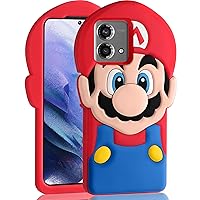 oqpa for Moto G Stylus 5G 2023 Case Cute Cartoon 3D Character Design Cases for Boys Girls Women Teens Kawaii Unique Fun Cool Funny Silicone Soft Cover for Motorola Stylus 5G 2023 6.6