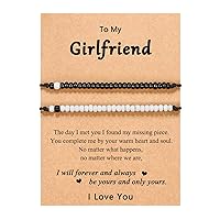 UNGENT THEM Pinky Promise Matching Bracelet for Couples Soulmate Man Distance Relationship Gifts for Women Men Him Her…