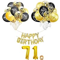 SHUNTAI 70th or 71st birthday party decorations and supplies for women men