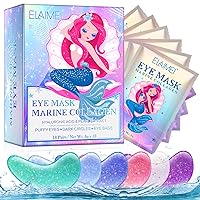 Under Eye Patches(18 Pairs) - Under Eye Mask, Eye Patches for Puffy Eyes, Under Eye Masks for Beauty & Personal Care, Pearl Eye Masks with Natural Marine Collagen for Dark Circles & Reduce Wrinkles