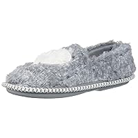 Unisex-Child Mia Kids faux faux fur Closed Back with Heart Detail Slipper