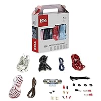 BOSS Audio Systems 8BK 8 Gauge Amplifier Installation Wiring Kit - A Car Amplifier Wiring Kit Helps You Make Connections and Brings Power to Your Radio, Subwoofers and Speakers