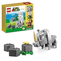 Lego Super Mario Rambi The Rhino Expansion Set 71420, Game Inspired Building Toy Set to Combine with a Starter Course, This Collectible Super Mario Bros Toy Makes a Great Gift for Kids Ages 7 and Up