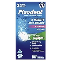Fixodent 3 Minute Daily Cleanser Tablets Plus Scope - 90 ct