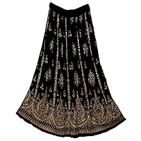 Women's Long Bohemian Maxi Skirt - Gypsy Hippie Boho Chic Style Dress