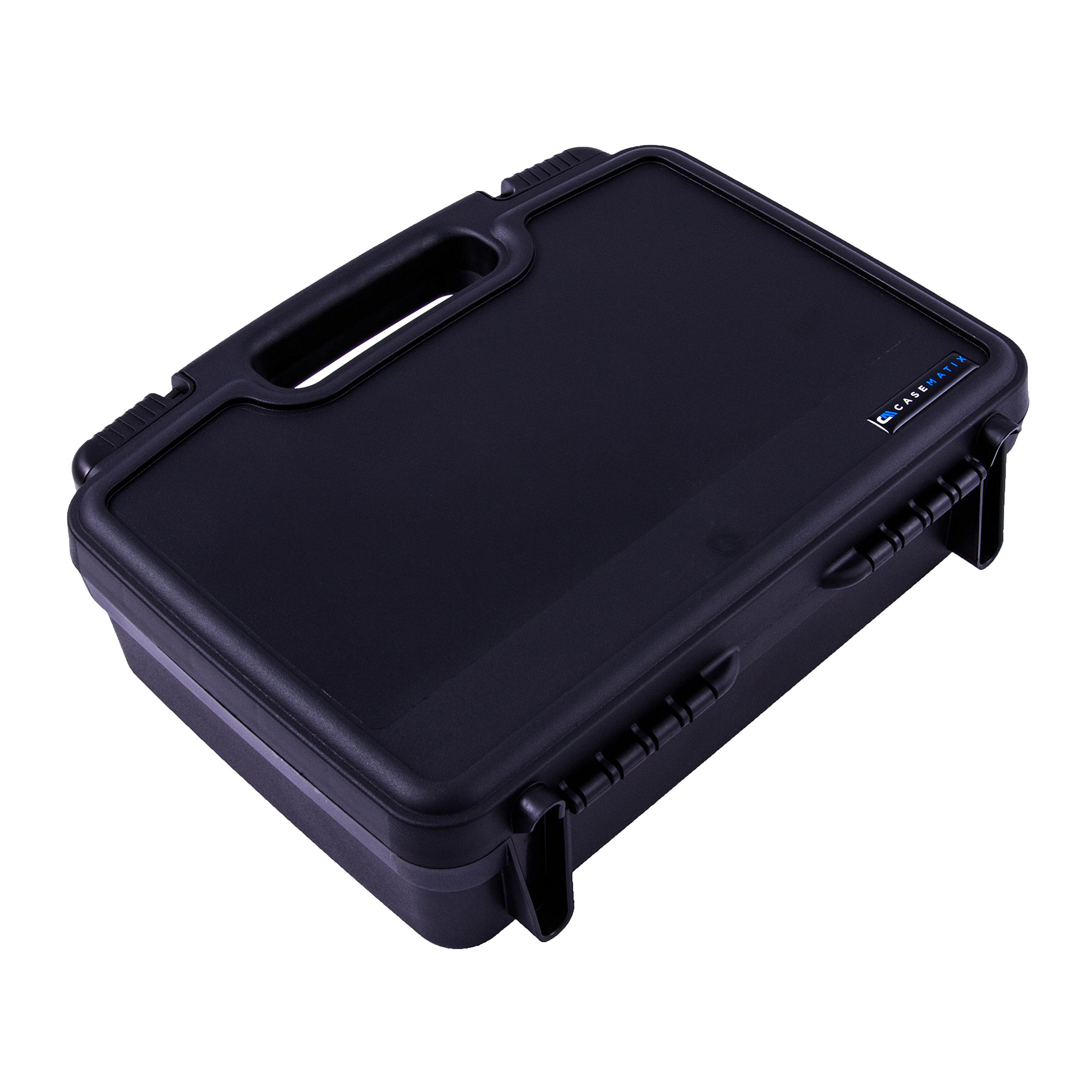 CASEMATIX Portable Hard Travel Case with Diced Foam Compatible with AAXA P7 Pico Projector, Ivation, Brookstone Projectors and Others with Mini Tripod, Charger, and Small Accessories - Case Only