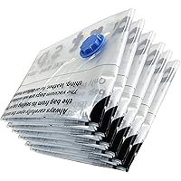 Vacuum Compression Storage Bags 6 Pack - XXL (39.37 x 31.49 in)* - Vacuum seal bags for Clothes, Clothing, Comforters, Blankets, Pillows, Towels and much more