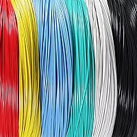 14 Gauge Automotive Primary Wire Kit (25 Feet Each, 6 Colors), 14 AWG Auto Copper Electrical Remote Power Cable Wiring for Car, Trailer, Camper Lighting Circuits Harness