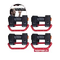 GP Grip Universal Jeep Grab Handles, Sturdy Nylon Roll Bar Grips, Fits Any 1-5.5 Inches for Truck and Wrangler Models, Also UTVs Boats, 4-Pack, Firecracker Red