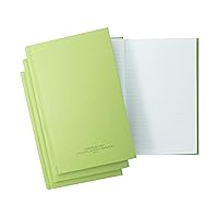 Tacticai 3-Pack Green Military Log Book, 5.25” x 8” - 192 Pages, Record Book for Record Keeping, Supply Chain, Inventory, Training, Maintenance & Field Operations, NSN 530-00-222-3521