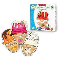 The Learning Journey: My First Match It - Ice Cream Colors - 15 Piece Self-Correcting Matching Puzzles - First Learning Toys for Toddlers 2-5 - Award Winning Toys