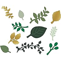 Teacher Created Resources Green and Gold Leaves Paper Accents for Flower Wall Backdrops Party Photo Backdrops, Classrooms Walls, Showers and Birthday Celebrations (TCR8557)