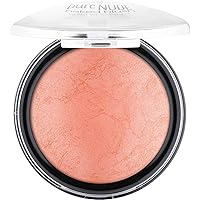 Pure Nude Baked Blush | Highly Pigmented Baked Texture for a Bright, Healthy Glow | Available in 8 Gorgeous Shimmery Shades | Vegan & Cruelty Free (05 Pretty Peach)