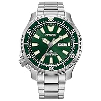 Citizen Men's Eco-Drive Promaster Dive Fugu Automatic Stainless Steel Watch, Luminous, ISO Compliant