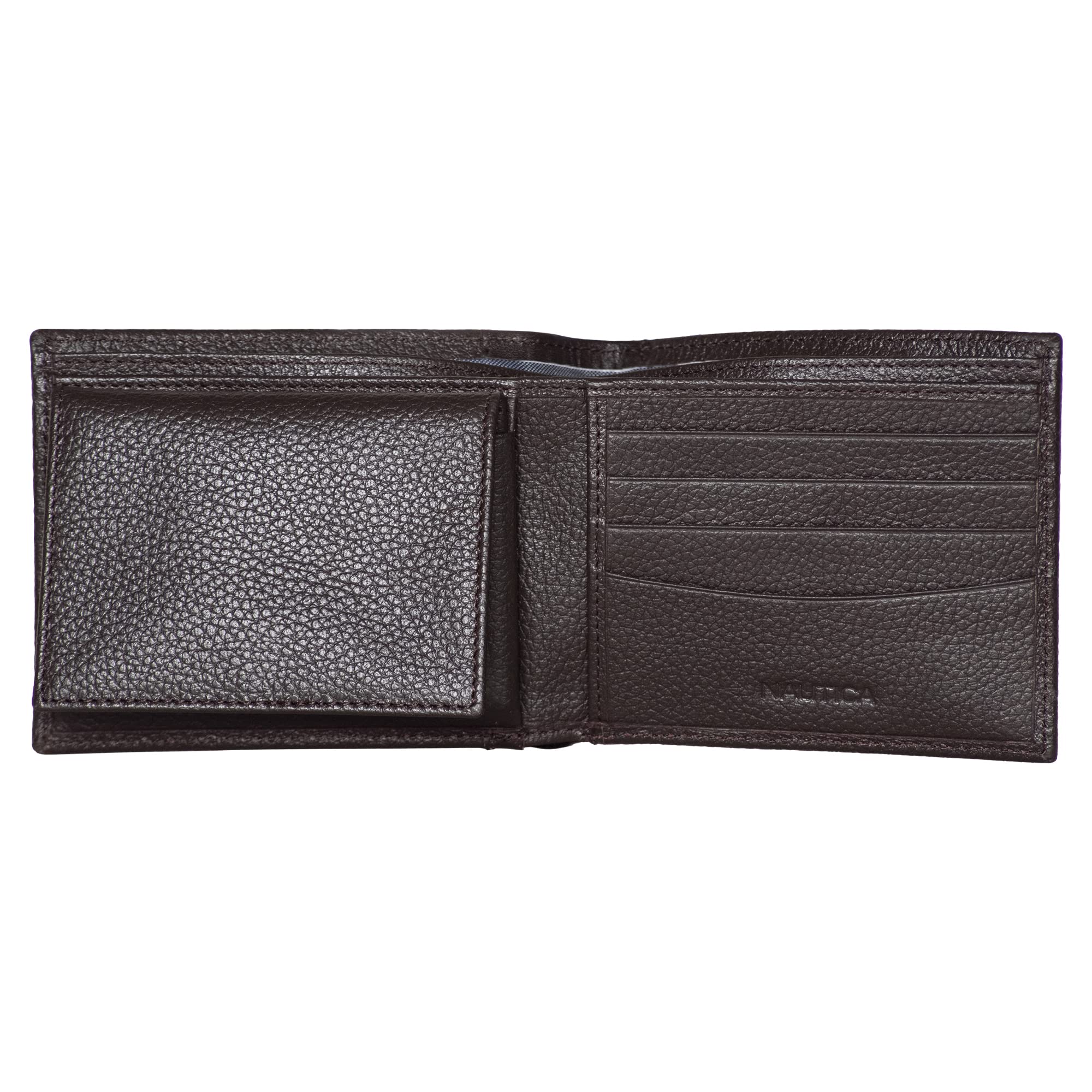 Nautica Classic J-Class Leather Bifold Wallet