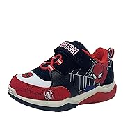Marvel Spider-Man Lighted Athletic Shoes (Toddler/Little Kid) sz 7-12 Cool Spider-Man Graphics and Flashing Lights with Each Step