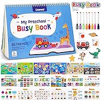 Montessori Busy Book for Toddlers 1-3 2-4,Preschool Learning Activities with 36 Themes Learning and Coloring Books, Educational Autism Sensory Travel Toys Christmas Birthdays Gifts for Boys Girls