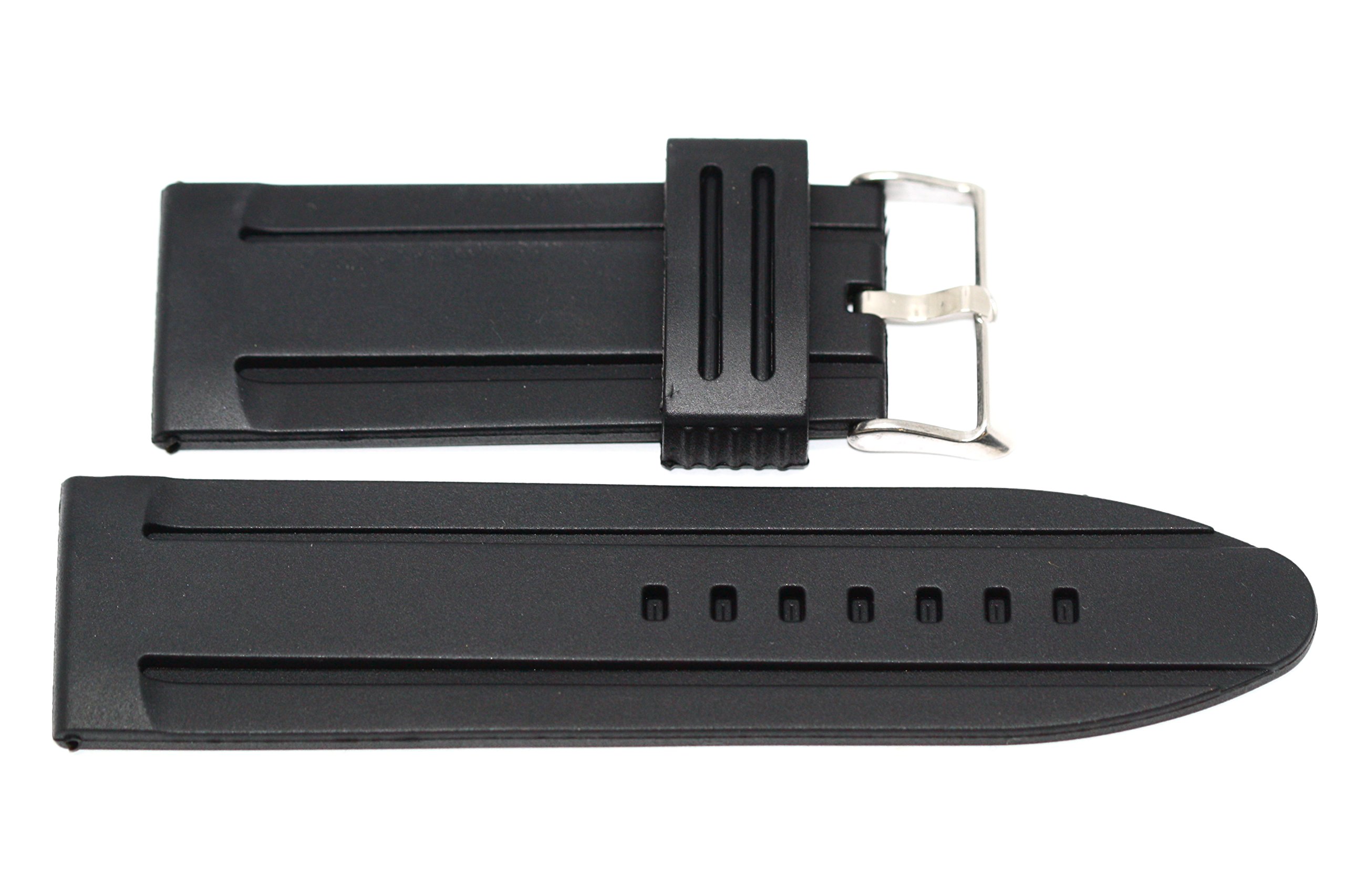 28MM Jelly Rubber Silicone Composite Watch Band Strap