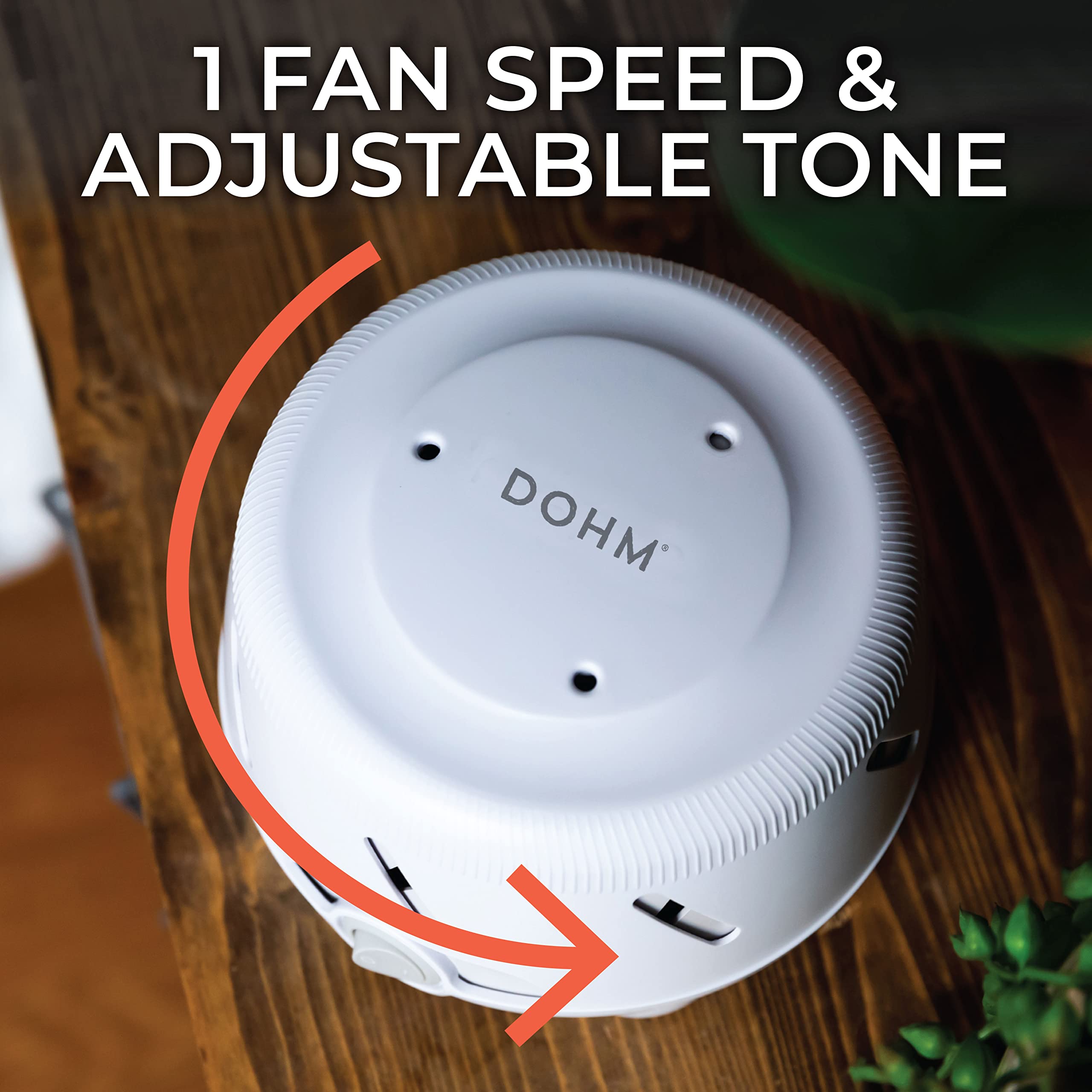 Yogasleep Dohm UNO White Noise Machine with Real Fan Inside, Adjustable Tone, Non-Looping Sound, Sleep Aid & Noise Canceling For Adults & Baby, Office Privacy, Registry Gift, Travel & Home Essential