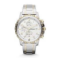 Dean Men's Dress Watch with Chronograph Display and Stainless Steel Bracelet Band