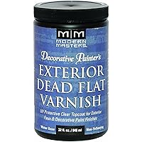 Modern Masters DP612-32 Exterior Dead Flat Varnish, 32-Ounce