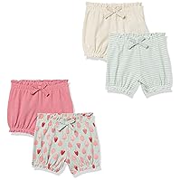 Amazon Essentials Baby Girls' Bloomer Shorts-Discontinued Colors, Multipacks