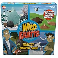Wild Kratts Habitat Memory Game - Classic Memory Gameplay with Creative Storytelling - Learn Animal Facts While You Play, Ages 5 and Up, 2-4 Players