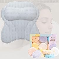 Ultimate Relaxation Bundle | Luxury Bath Pillow & Aromatherapy Shower Steamers Gift Set