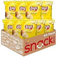 Lay's Potato Chips, Classic, 1 Ounce (Pack of 40)