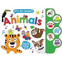 Let’s Get Talking: Animals – Read Along and Learn About Animals, for Toddlers Ages 2+ - 6-Button Sound Book