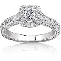 Kobelli Diamond Engagement Ring 3/4 Carat (ctw) in 14K White Gold
