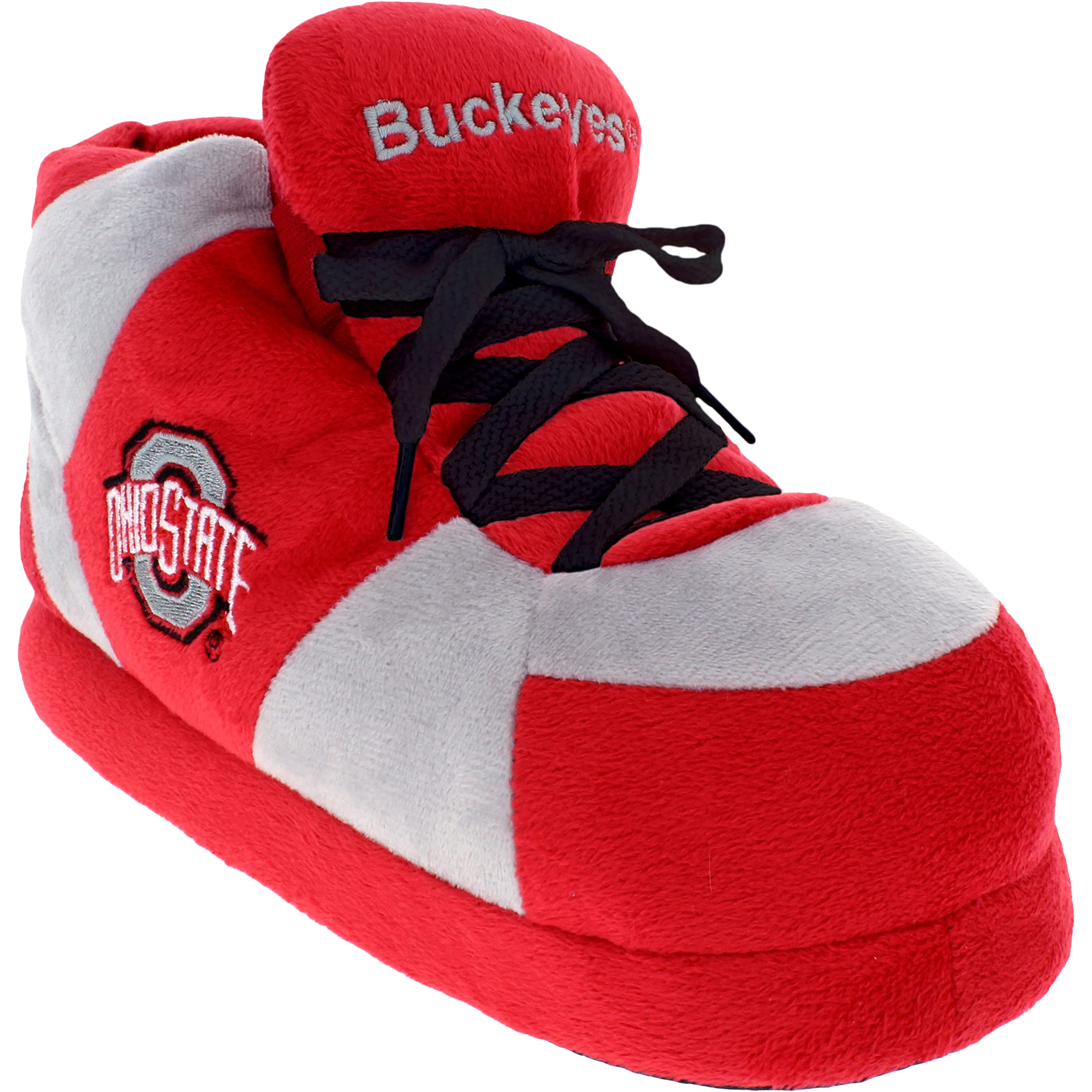 Comfy Feet Unisex Sneaker Slipper, Ohio State Buckeyes,10.5-12.5 Women/9.5-11.5 Men
