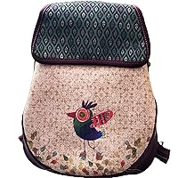 Mother's Day Gift Hand Made Original Unique Funny Pear Bird Flowers Unisex Backpack 4