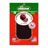 Shemshad Lavashak Pomegranate Authentic Persian Style Fruit Leather Sour and Salty Fruit Layer Made in USA Certified Kosher 2oz لواشک انار