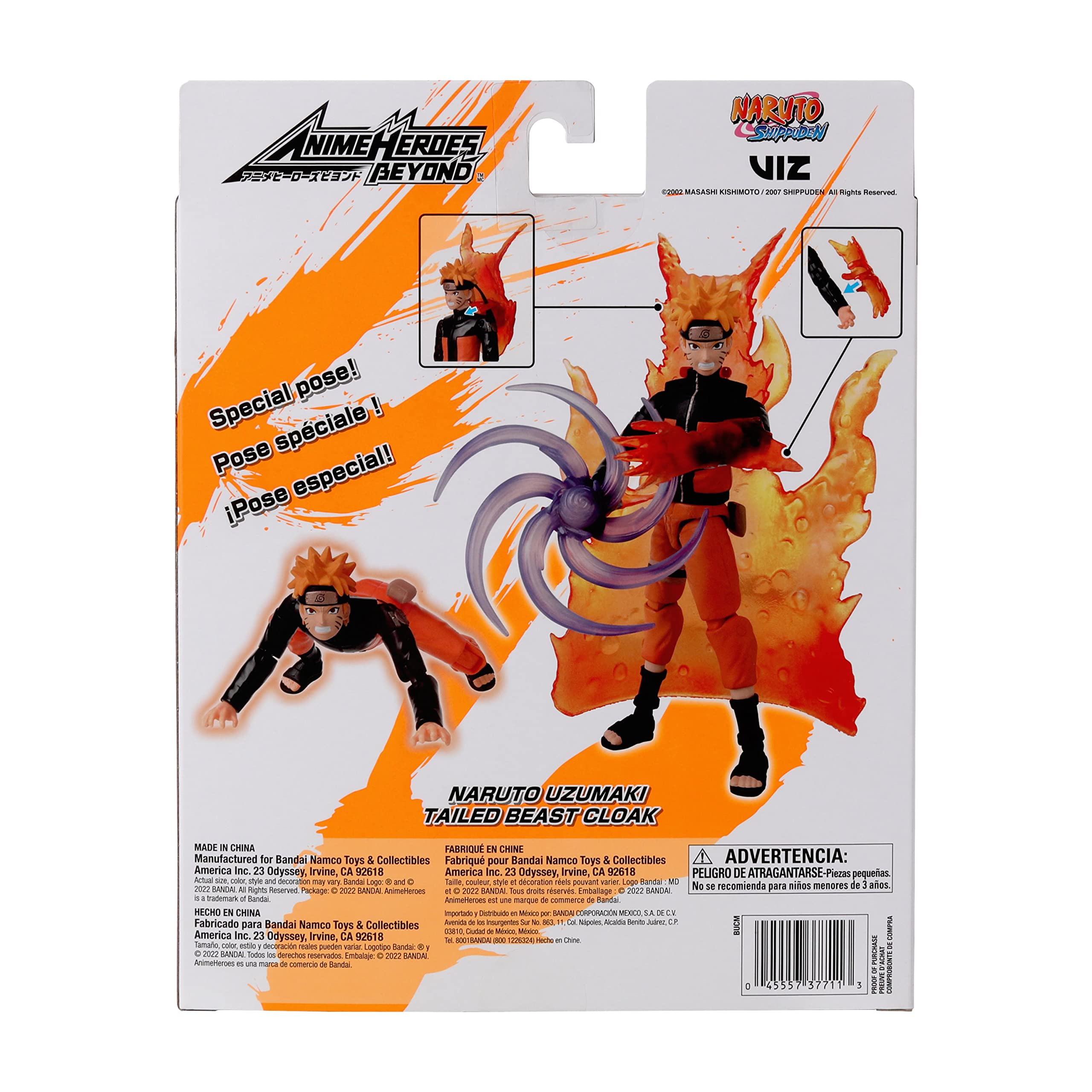 Anime Heroes Beyond - Naruto - Naruto Action Figure 6.5 Inch