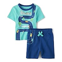The Children's Place Baby-Boys And Toddler Boys Short Sleeve Shirt And Shorts,2 Pc Set
