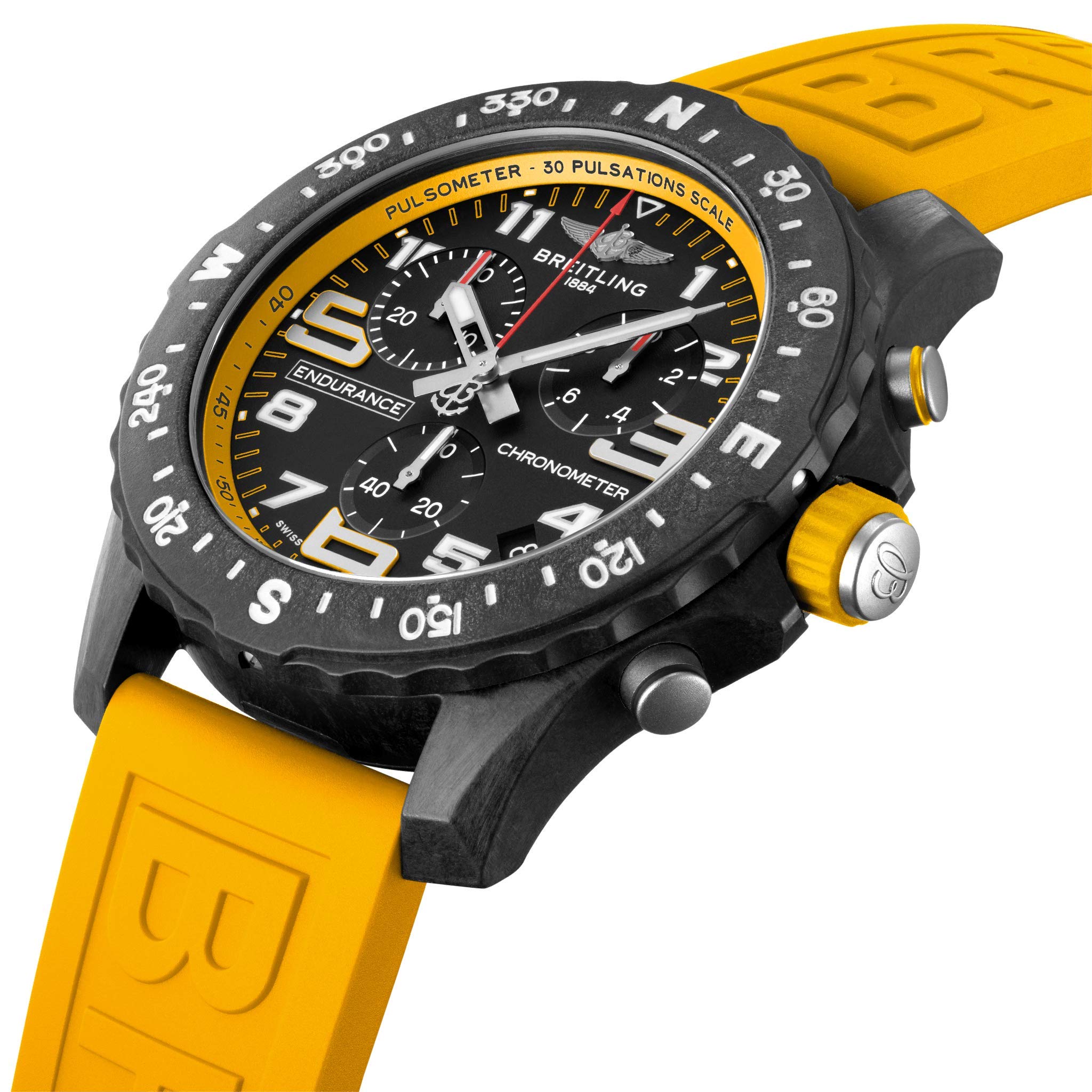 Breitling Endurance Pro Breitlight Yellow Black Super sports mens Quartz Watch