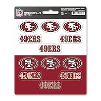 FANMATS 61135 San Francisco 49ers 12 Count Mini Decal Sticker Pack