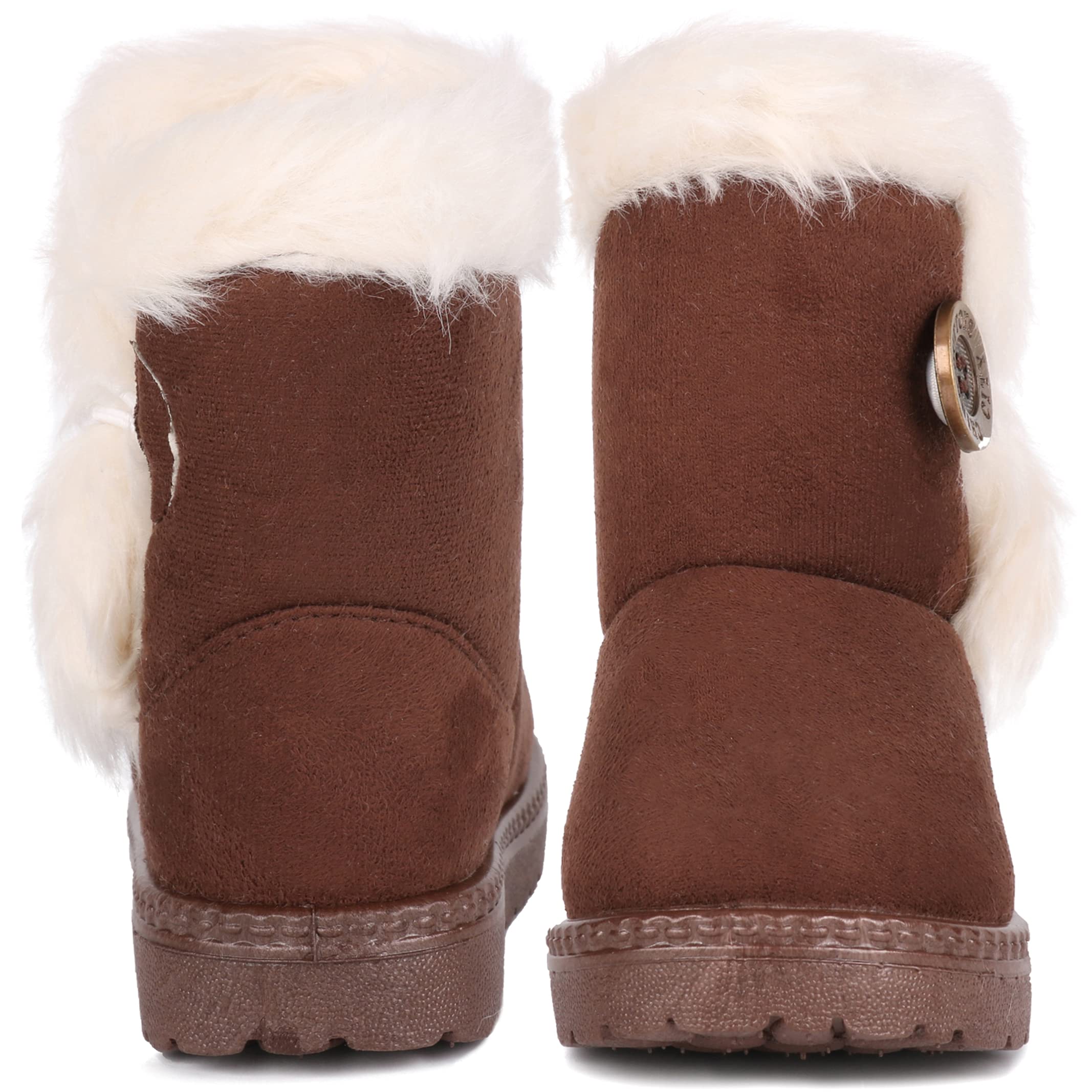 Femizee Girls Boys Warm Winter Boots Kids Outdoor Snow Boots(Toddler/Little Kid)