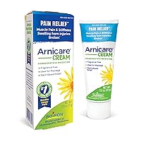Arnicare Tablets for Pain Relief from Muscle Pain, Joint Soreness, Swelling from Injury or Bruises - 60 Count and Arnicare Cream for Soothing Relief - 2.5 oz