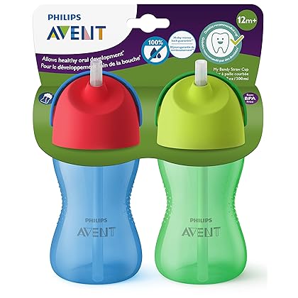 Philips Avent My Bendy Straw Cup, 10 Oz, 2 Pack